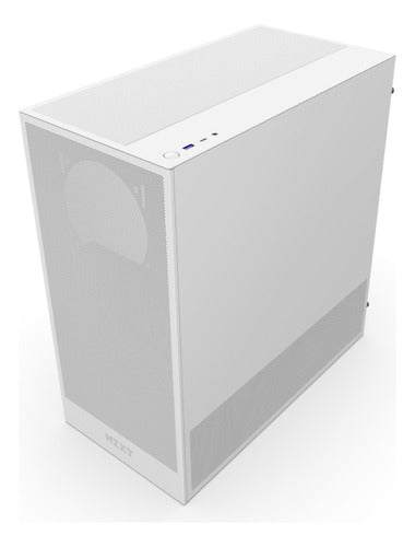 Gabinete Nzxt H5 Flow, Midi-tower 2  Instalados, Blanco