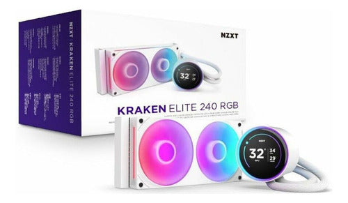Nzxt Kraken Elite 240 Rgb V2 Líquido 2x120mm 2400rpm Blanco