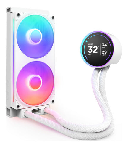 Nzxt Kraken Elite 240 Rgb V2 Líquido 2x120mm 2400rpm Blanco