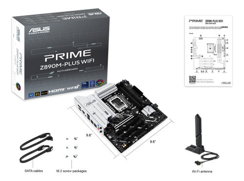 Tarjeta Madre Asus Prime Z890m-plus Wifi Micro-atx 1851 Ddr5