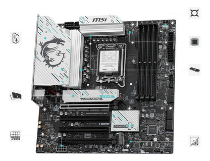 Tarjeta Madre Msi B860m Gaming Plus Wifi Micro-atx 1851 Ddr5