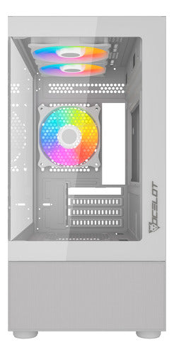 Gabinete Gamer Ocelot Micro Atx Mini Itx Cristal Templado