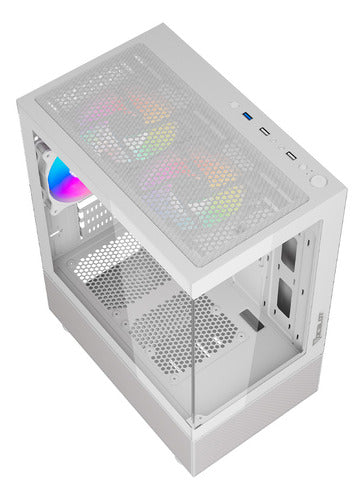 Gabinete Gamer Ocelot Micro Atx Mini Itx Cristal Templado