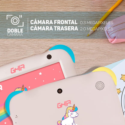 Tablet Ghia Para Niños 7 Kids 32gb 2gb Ram 13go Edition Azul