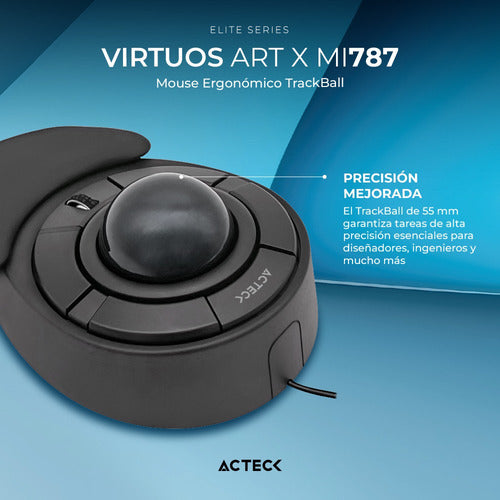 Mouse Acteck Óptico Virtuos Art X Mi787 Inalámbrico Usb-a