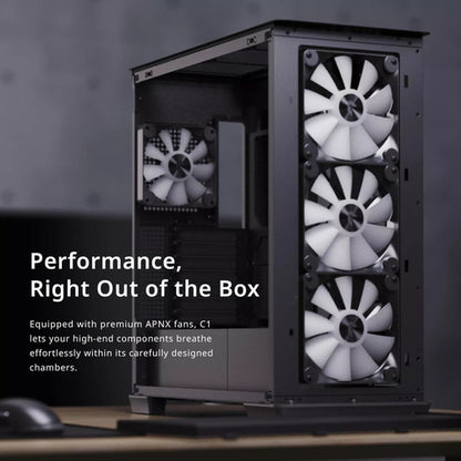 Gabinete Apnx 4711099474301 Mid-tower Rgb Usb 3.0 Negro Atx Negro