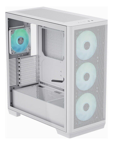 Gabinete Apnx 4711099474318 Midi-tower Argb Color Blanco Atx Blanco