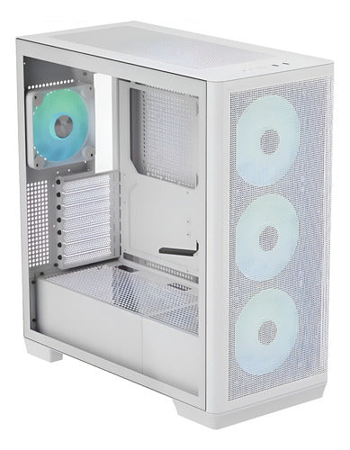 Gabinete Apnx 4711099474318 Midi-tower Argb Color Blanco Atx Blanco