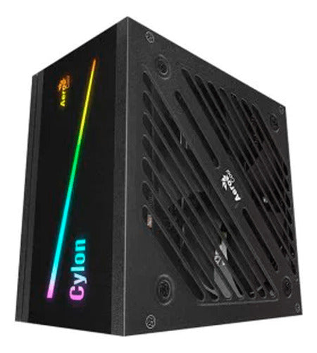 Fuente De Poder Aerocool Cylon 600w 80 Plus Atx, 120mm, 600w Negro