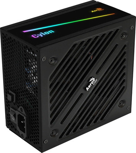 Fuente Poder 500w Aerocool 500w 80+ Bronze Rgb 4718009157231 Negro