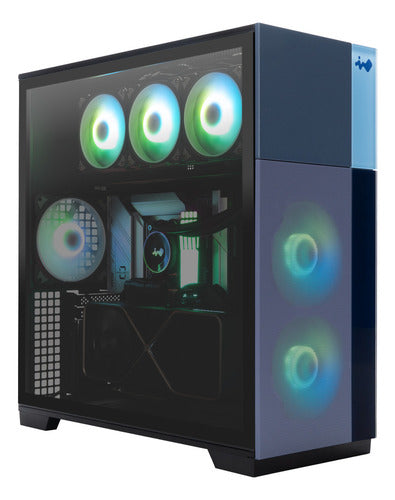 Inwin F5 - Carcasa Para Computadora De Torre Completa E-atx Azul