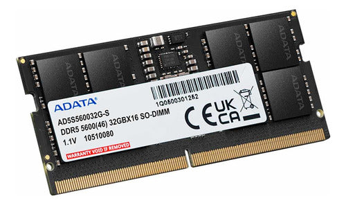 Memoria Ram Adata Ad5s560016g-s Ddr5, 5600mhz, 16gb, Cl46