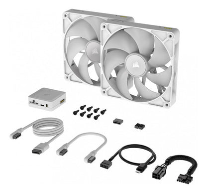 Ventilador Corsair Icue Link Rx140 Rgb 140mm Blanco 2 Piezas