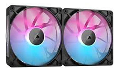 Ventilador Corsair Icue Link Rx140 Rgb, 140mm 2 Piezas Negro