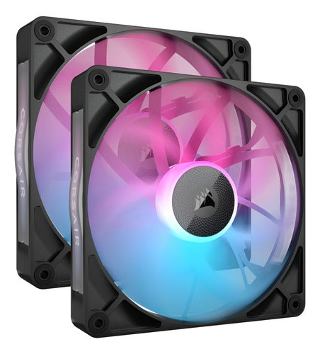 Ventilador Corsair Icue Link Rx140 Rgb, 140mm 2 Piezas Negro