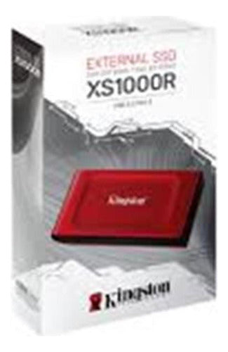 Ssd Externo Kingston Xs1000, 1tb, Usb C, Rojo Sxs1000r/1000g