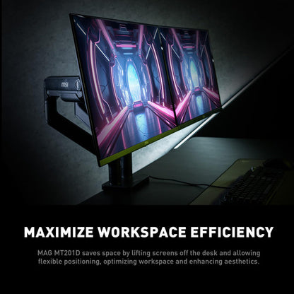 Soporte Dos Monitores Msi Mt201d Premium Heavy Duty 17~ 45
