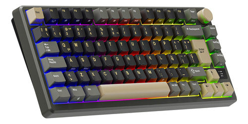 España Teclado Mecánico Inalámbrico Rk Royal Kludge M75 Negro Español Latinoamérica