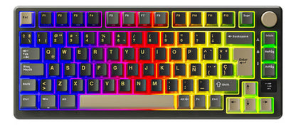 España Teclado Mecánico Inalámbrico Rk Royal Kludge M75 Negro Español Latinoamérica