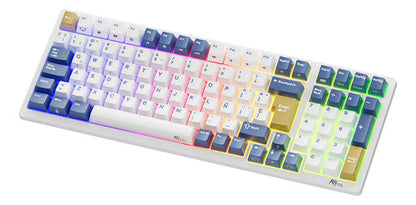 Teclado Mecánico Inalámbrico Español Rk Royal Kludge Rk98 Azul Klein Español Latinoamérica