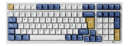 Teclado Mecánico Inalámbrico Español Rk Royal Kludge Rk98 Azul Klein Español Latinoamérica