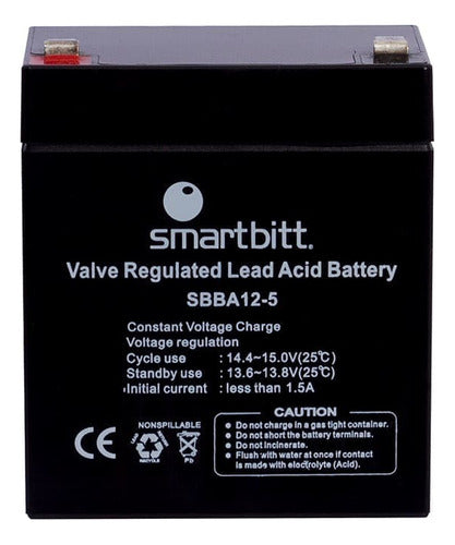 Smartbitt Batería Para No Break Sbba12-5, 12v, Vrla