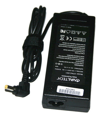 Ovaltech Cargador Otac-e51, 19v, 90w Portátil Interior