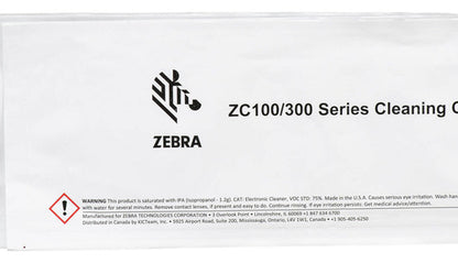 Kit De Tarjetas De Limpieza Zebra 5 Tarjetas Para Zc100/300