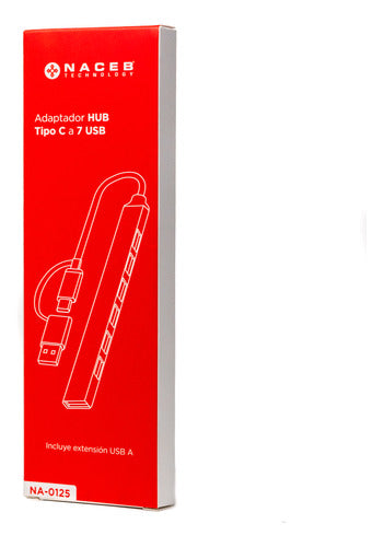 Hub 7 Puertos Naceb Usb-c/a A 7 Puertos 1*usb 3.0 / 6*usb2.0