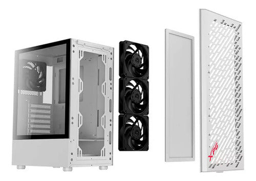 Gabinete Xpg Valor Air Ventana, Midi-tower 4 Vent, Blanco