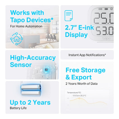 Monitor Sensor De Temperatura Y Humedad Tp-link Tapo T315