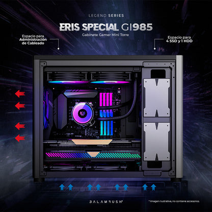 Gabinete Balam Rush Eris Special Gi985 Micro-tower Gris