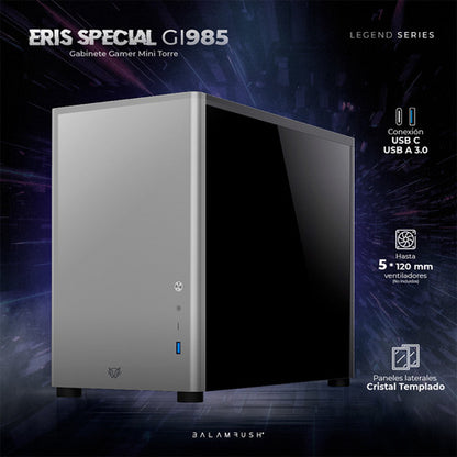 Gabinete Balam Rush Eris Special Gi985 Micro-tower Gris