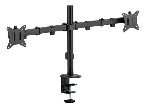 Acteck Soporte De Escritorio Para 2 Monitores, 9kg, Negro