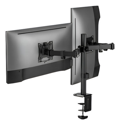 Acteck Soporte De Escritorio Para 2 Monitores, 9kg, Negro
