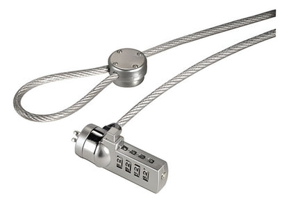 Brobotix Candado Combinación Laptop 128899 1.3m Acero Inox Gris