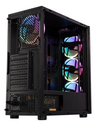 Gabinete Xzeal Xz110 Rgb Tower Atx/micro 3 Ventiladores Rgb