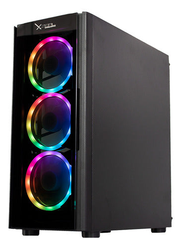 Gabinete Xzeal Xz110 Rgb Tower Atx/micro 3 Ventiladores Rgb