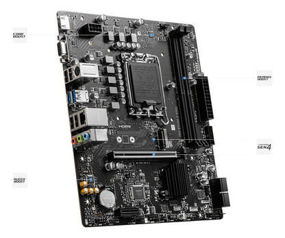 Tarjeta Madre Msi Micro-atx Pro B760m-e S-1700 128gb Ddr5