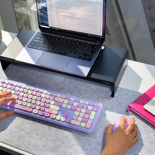 Kit De Teclado Y Mouse Acteck Creator Chic Colors Mk475, Usb
