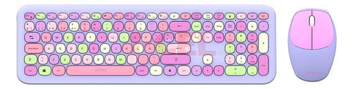 Kit De Teclado Y Mouse Acteck Creator Chic Colors Mk475, Usb