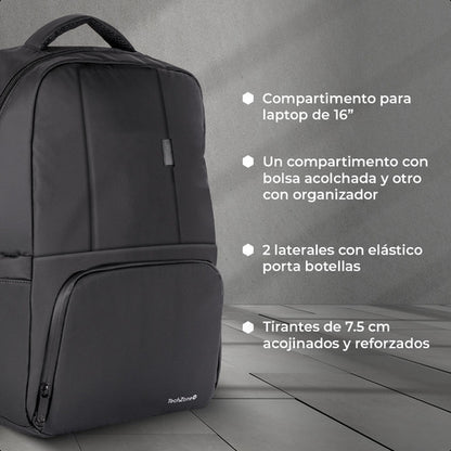 Mochila Techzone Backpack Wanted Para Viajes Porta Laptop 16