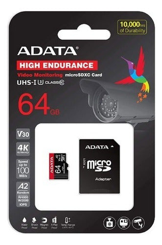 Memoria Flash Adata, 64gb Microsdxc Uhs-i Clase 10