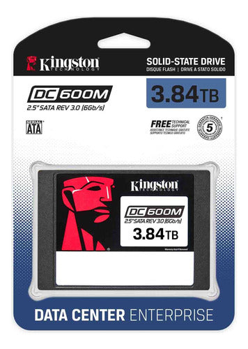 Ssd Para Servidor Kingston Dc600m, 3.8tb, Sata Iii, 2.5' 7mm