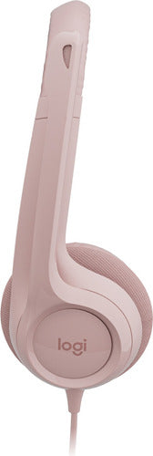 Logitech Audífonos  Micrófono H390 Alámbrico 1.9m Usb Rosa