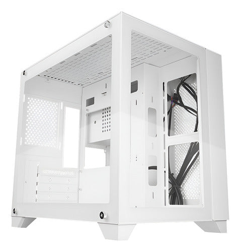 Gabinete Game Factor Csg570-wh Con Ventana Midi-tower Blanco