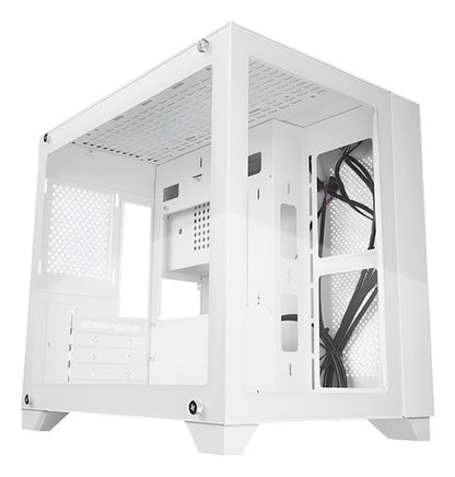 Gabinete Game Factor Csg570-wh Con Ventana Midi-tower Blanco