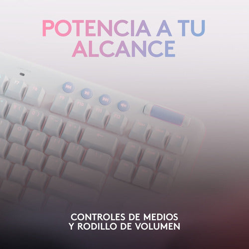 Teclado Gamer Logitech G715 Rgb Tkl, Switch Gx Brown Blanco