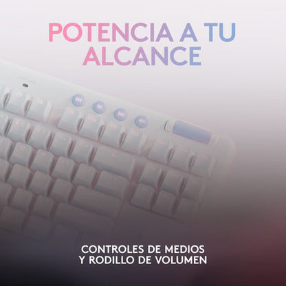 Teclado Gamer Logitech G715 Rgb Tkl, Switch Gx Brown Blanco