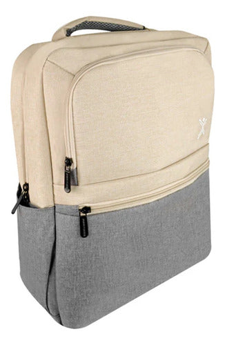 Mochila De Poliéster Perfect Choice Sunset Taupe Laptop 15.6